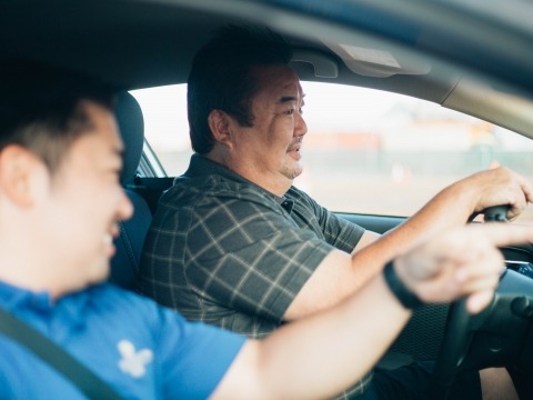 Man driving in REHAB Drivers Program